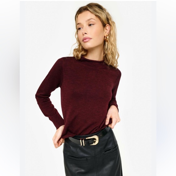Cami NYC Sweaters - Cami NYC Women's Crewneck Sweater in Burgundy